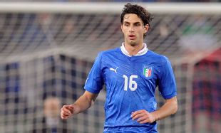 Andrea Ranocchia plies his domestic trade at Inter Milan